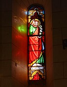 Vitrail représentant Saint-Pierre (église Notre-Dame de l'Assomption).