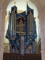 Kerkorgel in de Basilique Saint-Andoche in Saulieu in Bourgondië