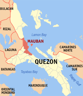 Mapa a pakabirukan ti Mauban