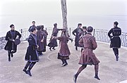 Georgian dancers performing Perkhuli in 1965