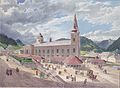 Mariazell vom Kirchplatz aus, ca. 1833