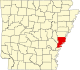 State map highlighting Phillips County