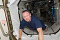 STS-129 Pilot Barry Wilmore moving into Node 1