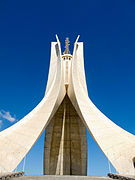 The Maqam Echahid, in Algiers, iconic concrete monument commemorating the Algerian war for independence