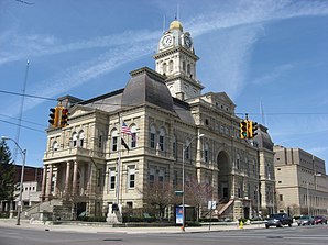 Allen County Courthouse in Lima, gelistet im NRHP mit der Nr. 74001392[1]