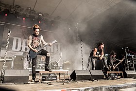 Dagoba performing at With Full Force 2018