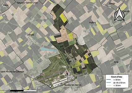 Carte orthophotographique de la commune en 2016.