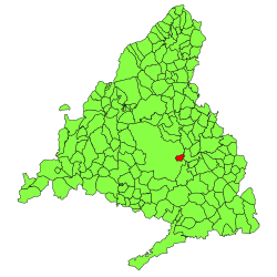 Location of the municipality of Coslada within the Community of Madrid