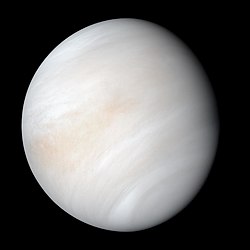 D'Venus an den natierleche Faarwen, Foto opgeholl vum Mariner 10