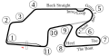 Plan du circuit utilisé en IndyCar Series (en configuration longue (The Boot)).