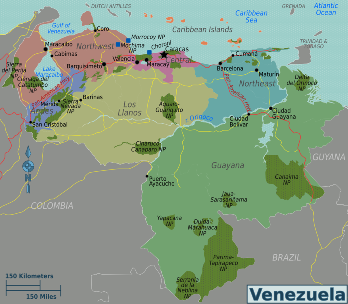 Map of Venezuela