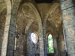 Les ruines de l'église de Saint-Nicolas.