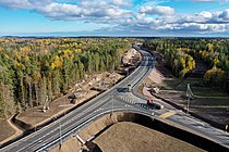 An intersection with regional road 41K-160.