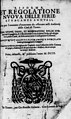 Riforma et regolatione nuova delle ferie et vacanze annuali che per l'avvenire s'haveranno da osservare nelli auditori della città di Trento, 1609