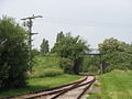 Stöpe an der Büsumer Hafenbahn.