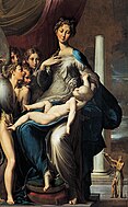 Parmigianino Madonna of Long Neck, 216 × 132 cm.