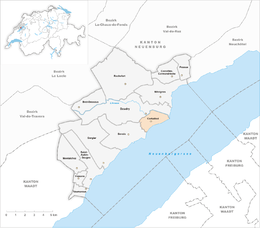 Cortaillod - Localizazion