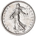 5 francs Semeuse en argent, 1960 (F.340/4), avers Aussi version png