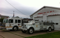 Defender volunteer fire company. The older engine for show and parades