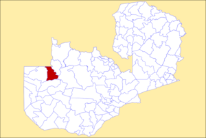 District location in Zambia