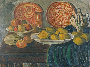 Nature morte aux plats hispano-mauresques, entre 1896 et 1927, musée des Augustins de Toulouse.