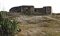 Bunkro sur la marborda duno sude de Soulac-sur-Mer en Gironde