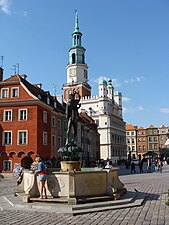 Oude Markt en het stadhuis