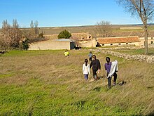 Campos alrededor de Torrecilla, la localidad al fondo