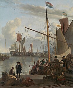 Le Y à Amsterdam vu du Mussel Pier, 1673 Rijksmuseum, Amsterdam