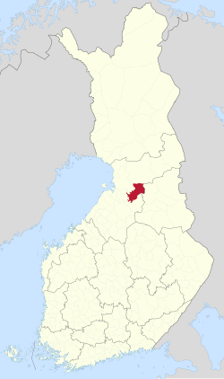 Location of Utajärvi in Finland