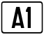 Cartouche signalétique représentant l'A1