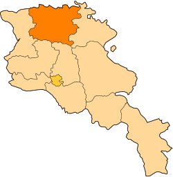 Location of Lori within Armenia