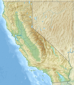 Location of Uvas Reservoir in California, USA.