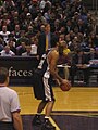 Tim Duncan shooting a free throw