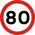 Speed limit (80 km/h)