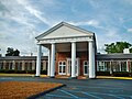 Georgia Hall, the main building of the Roosevelt Warm Springs Institute, was built in 1933. Roosevelt often hosted Thanksgiving dinners in its dining hall for those who were using the Springs. For much of its existence, the institute was the only such facility "exclusively devoted" to polio patients.