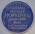 Blue plaque for Gerard Manley Hopkins