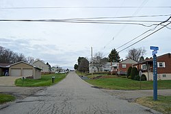 Residential neighborhood south of Aliquippa