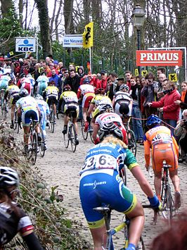 De muur tijdens de 3e Ronde van Vlaanderen voor vrouwen