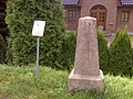 Mecklenburg-Schweriner Meilen­stein in Neu Degtow, Mecklenburg-Vorpommern