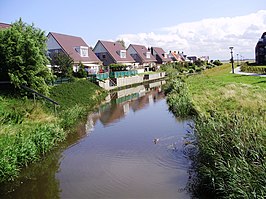 Sexbierum langs de Opvaart.