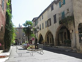 The Place des Arcades Biot, in Biot