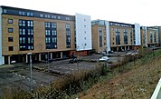 View of apartment buildings