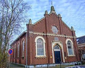 Gereformeerde kerk uit 1886. Gesloten in 2019.