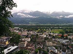 Utsikt över Vaduz.