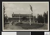 «Frognersæteren, Sportshallen.» Foto fra 1920-tallet. Postkort: Nasjonalbiblioteket