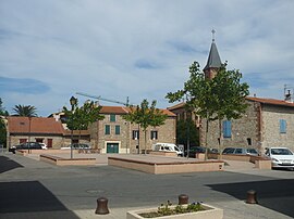 The village square in Corneilla-del-Vercol