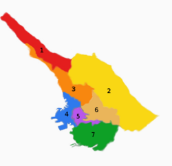 Sections of Trieste; Aurisina is located in section 1