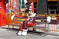 A sculpture of a clown at the Wurstelprater amusement park, Vienna