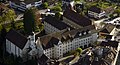 Vue aérienne du Lycée cantonal de Porrentruy.